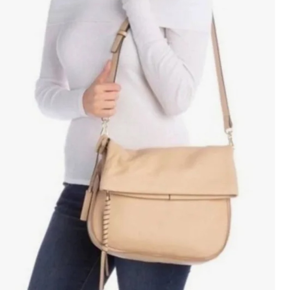 Vince Camuto Lamb Leather Crossbody Shoulder Bag Cory